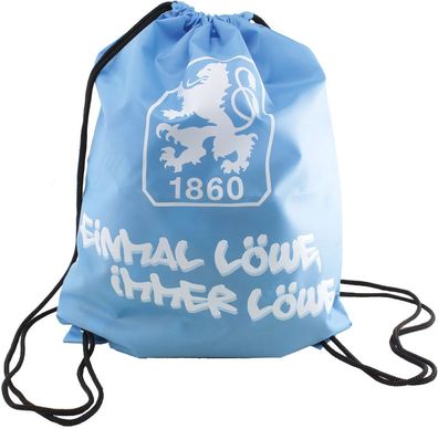 TSV 1860 München Turnbeutel Fußball Hellblau