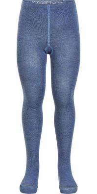 Minymo Kinder Strümpfe Stocking Solid Blue Melange