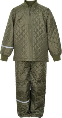 Celavi Kinder Thermo Set Basic Thermal Set Solid Dusty Olive