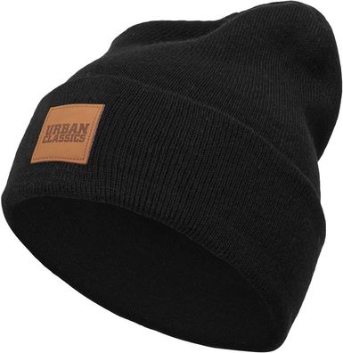 Urban Classics Beanie Leatherpatch Long Beanie