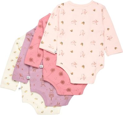 Pippi Babywear Kinder Body Longsleeve Body Wrap AO-printed (4-pack)