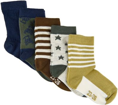 Minymo Kinder Socken Sock w. pattern (5-pack)