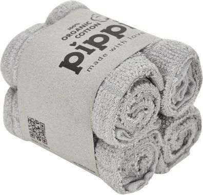 Pippi Babywear Kinder Handtuch Organic Facecloth (4-pack)