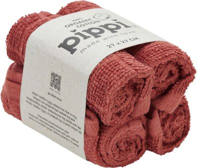 Pippi Babywear Kinder Handtuch Organic Facecloth (4-pack)