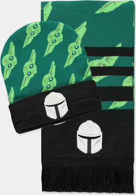 The Mandalorian - Giftset (Beanie &amp; Scarf) Green