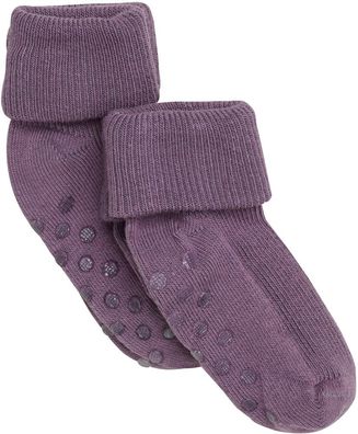 Minymo Kinder Baby Socken Baby rib sock w. ABS (2-pack)