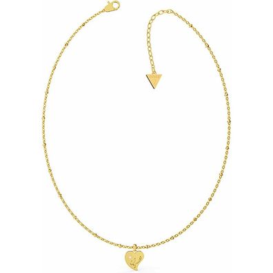 Gold-plated necklace with heart pendant UBN79013