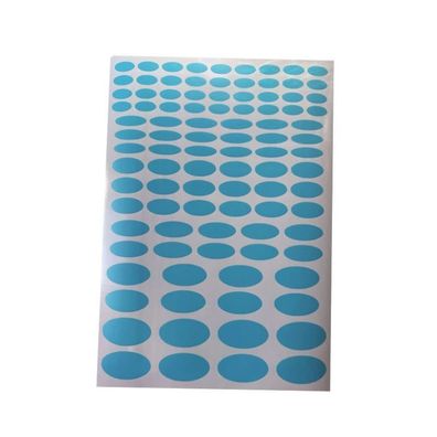 Airbrush Klebe Schablonen Universal Set Elypsen Sign Mask blau transparent
