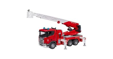 bruder Scania Super 560R Feuerwehr mit Drehleiter, Wasserpumpe