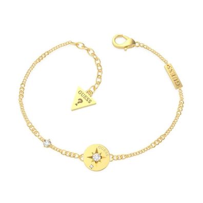 Gold-plated bracelet with Wanderlust UBB20028 crystals - Dimension: 18 cm - S