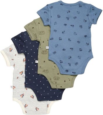 Pippi Babywear Kinder Body Body SS AO-printed (4-pack)