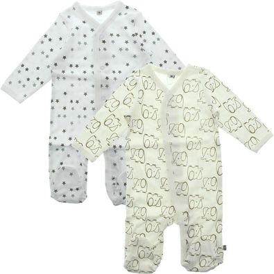Pippi Babywear Kinder Schlafanzug Nightsuit W/F Buttons 2-Pack 3821