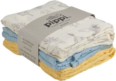 Pippi Babywear Kinder Windeln Organic cloth Muslin (6-pack)