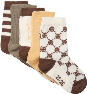 Minymo Kinder Socken Socks w. Pattern (5-pack)