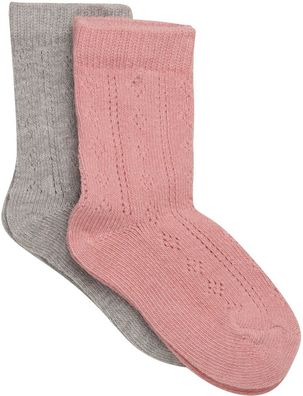 Minymo Kinder Socken Socks Pointelle (2-pack)