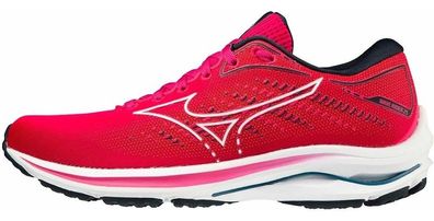Mizuno Damen Laufschuhe Wave Rider 25 Peacock/White 185148