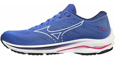 Mizuno Damen Laufschuhe Wave Rider 25 Amparo Blue/White 185147