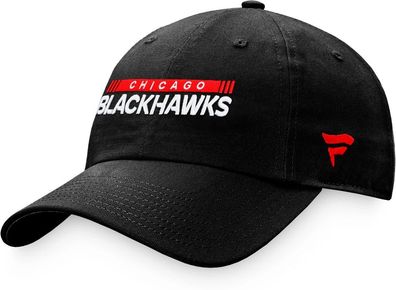 Fanatics Cap Kappe Authentic Pro Game &amp; Train Unstr Adjustable Chicagohawk