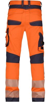 Dassy Arbeitshose Stretch-Warnschutzbundhose mit Kniepolstertaschen Aruba Pescospa76
