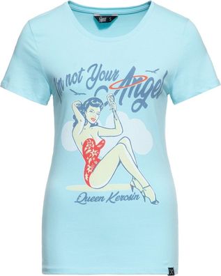 Queen Kerosin Damen Print T-Shirt I´m not your Angel
