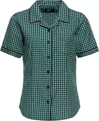 Queen Kerosin Damen Retro Hemdbluse
