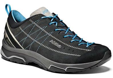 Asolo Damen Wanderschuhe Nucleon GV Graphite Silver Cyan Blue 1377562