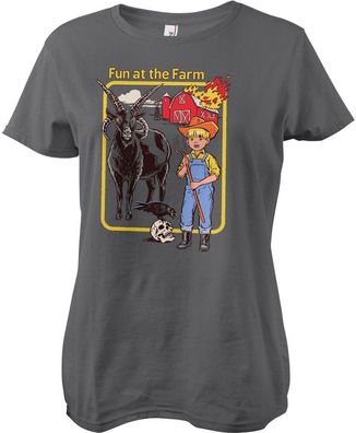 Steven Rhodes Damen Fun At The Farm Girly Tee