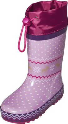 Playshoes Kinder Gummistiefel Norweger gefuettert