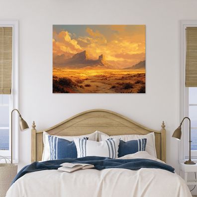 Leinwandbild Landschaft Wüste Natur Leinwand Bilder Wanddeko Wohnzimmer Schlafzimmer