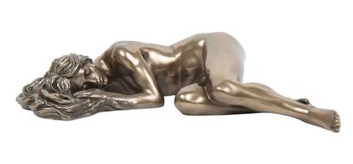Dekofigur Frauenakt Länge 22 cm elegante Skulptur liegende Frau Body Talk Kollektion