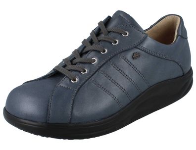 FINN Comfort Finnamic Oirase Damen Halbschuhe mit Abrollsohle steel Glattleder