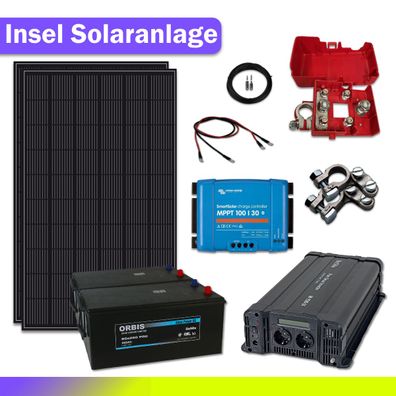 Insel Solaranlage-2500W Komplettset Plug & Play 24V / 230V SC24-2500W