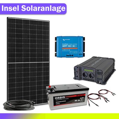 Insel Solaranlage 1500W Komplettset Plug & Play 12V / 230V