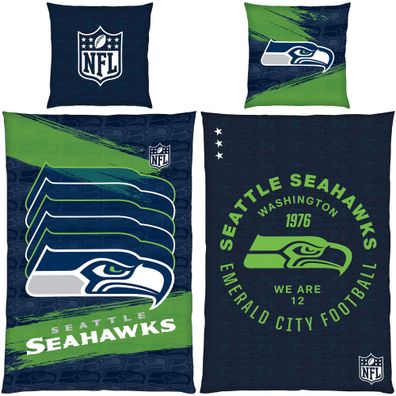 NFL Seattle Seahawks WE Are 12 Bettwäsche Linon/Renforcé
