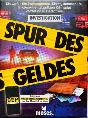 Spur des Geldes Würfelspiel Moses Familienspiel Krimispiel Solitärspiel Rätsel