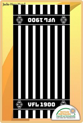 Handtuch VfL 1900 Borussia Mönchengladbach Frottetuch BMG Block Gr: 50x100cm NEU
