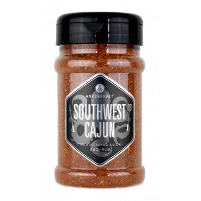 Ankerkraut Southwest Cajun BBQ-Rub im Streuer 170 g Trockenmarinade