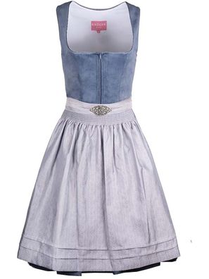 Dirndl Aurela 60cm Länge hellblau