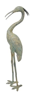 Eine Bronzeskulptur eines Reihers Replikat Retro Design Dekoration