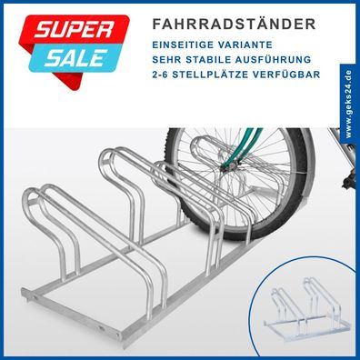 GEWA Fahrradständer Reihenparker Fahrradparker TOP für 2 3 4 5 6 Fahrräder V1