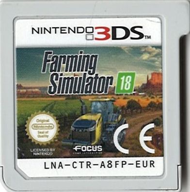 Landwirtschafts-Simulator 18 LS18 Focus Landwirtschaftssimulator 2018 Nintendo 3DS 2D