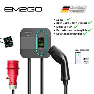 EM2GO Wallbox EV-Ladestation „Home“ 11kW