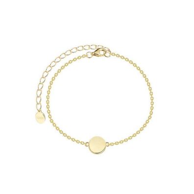 Armkette - Silber 18 K vergoldet - Gravurplättchen