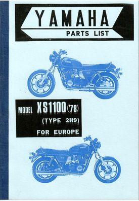 Ersatzteilkatalog Yamaha XS 1100 , Motorrad, Oldtimer, Klassiker