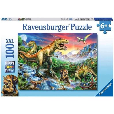 Ravensburger Ravensburger Puzzle Bei den Dinosauriern, 100 Teile