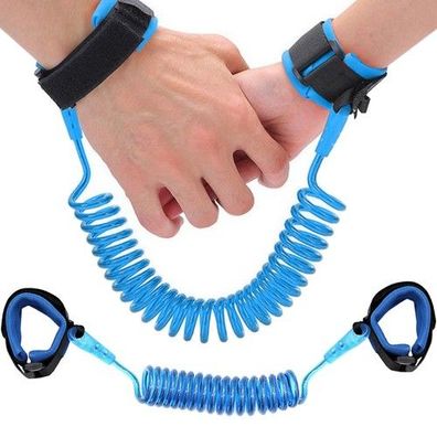 Kindersicherheitsband Handgelenk Anti-Verlust Leine Kinder Armband Blau