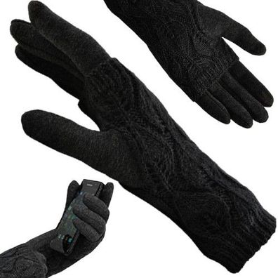 Touch Handschuhe Schwarz Winter Warm Smartphone Handschuhe Damen Herren
