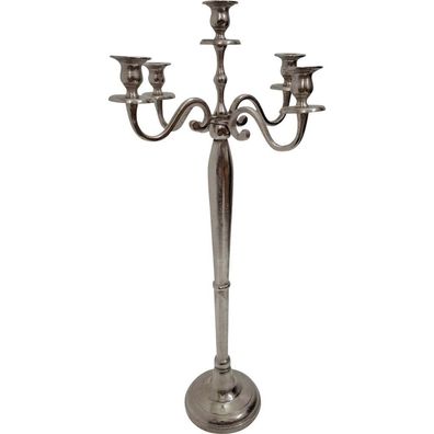Kerzenständer Kerzenhalter Brush silber 78cm 5-armig