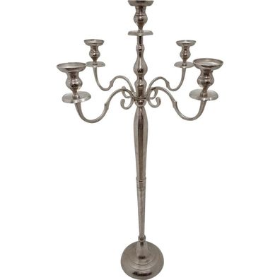 Kerzenständer Kerzenhalter Brush silber 144cm 5-armig