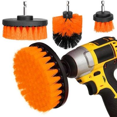 Reinigungsbürsten Bohrmaschinenbürsten Set 4tlg Nylon Bürstenaufsätze Reinigung